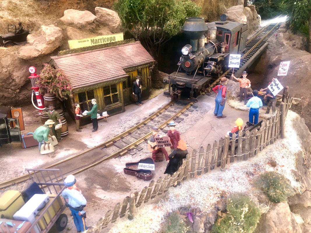 G scale shop model railroad